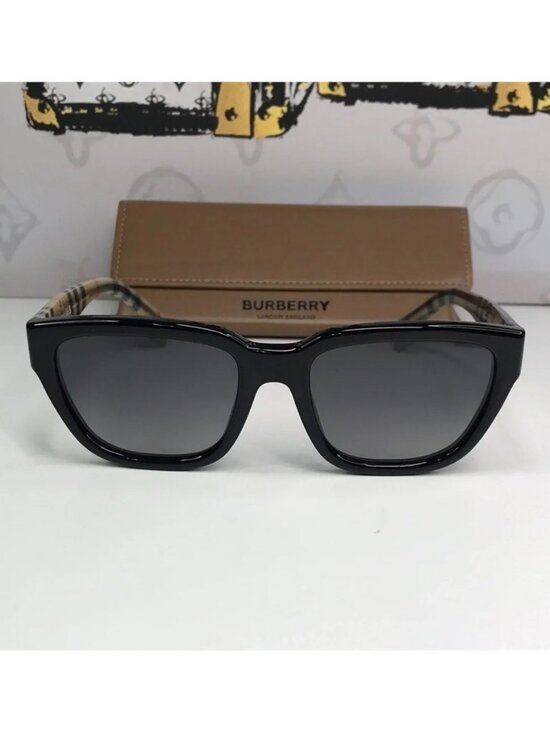 New 100% Authentic Burberry BE4277 3757/T3 Polarized Sunglasses – Black Frame main image 12